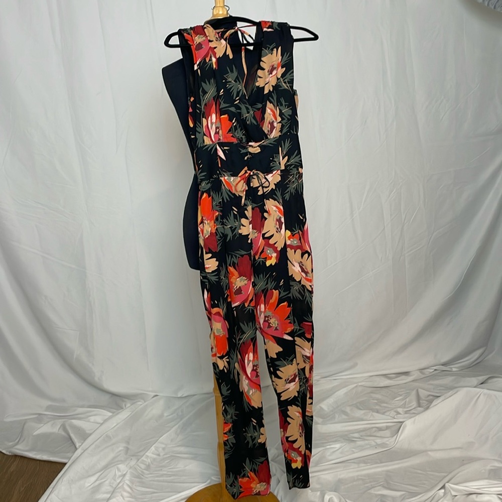 Zara Floral Print Jumpsuit Romper Size M